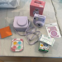 Instax Mini Camera -  Lilac With Lots Of Accessories 