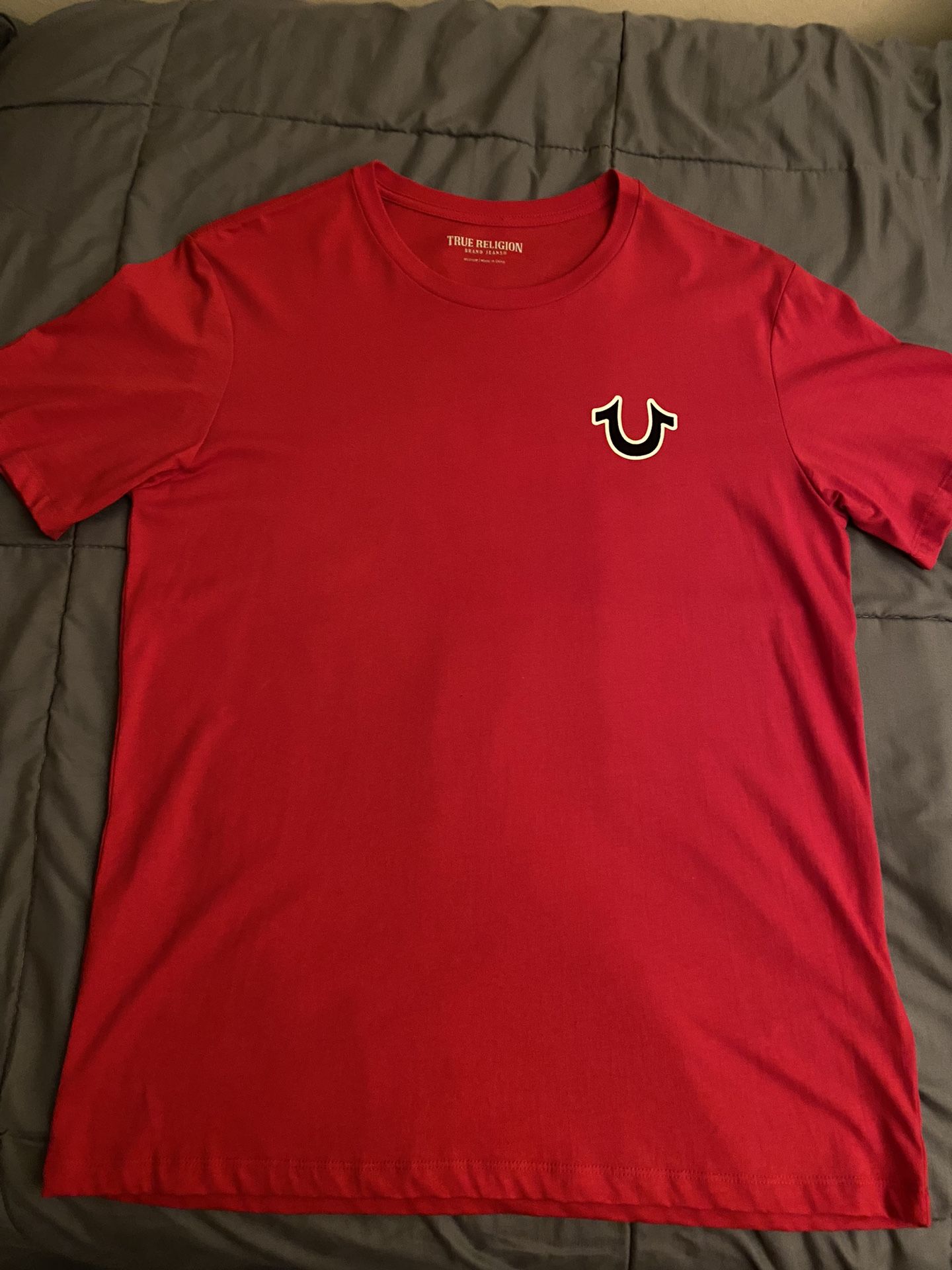 Red True Religion Buddha Logo Shirt 