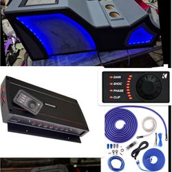 CHEVY GMC TRUCKS BASS PACKAGE KICKER AUDIO CUSTOM CENTER CONSOLE BOX INSTALLED