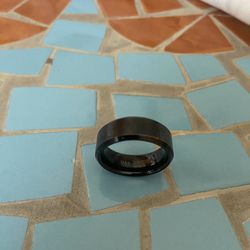 Men’s Black Carbide Tungsten Wedding Band Ring