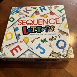 Sequence  letters, A-to-Z game shipping available