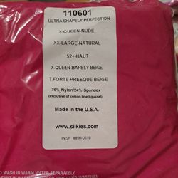 Silkies Ultra Shapely  Perfection Pantyhose  X-queen Nude Xx large 