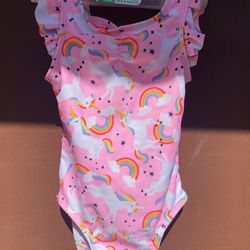 Pink Unicorn Bathing Suit Swimwear 18 Months.