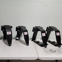 4 Pack CR Brophy Machine Works HSSF Brophy Black Finish Heavy Duty Tie Down READ