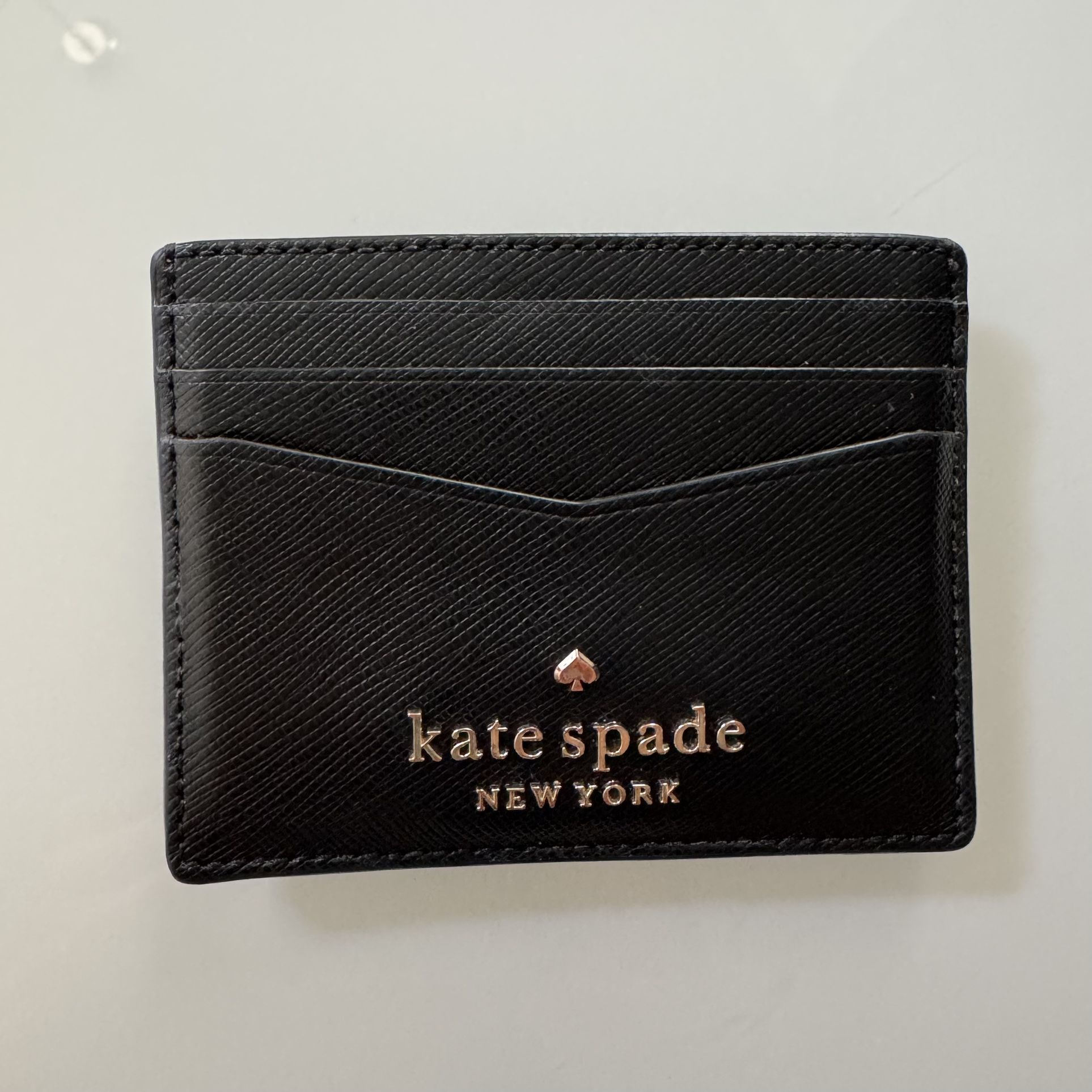 Kate Spade Mini Small Wallet Black Card Case Organizer Purse