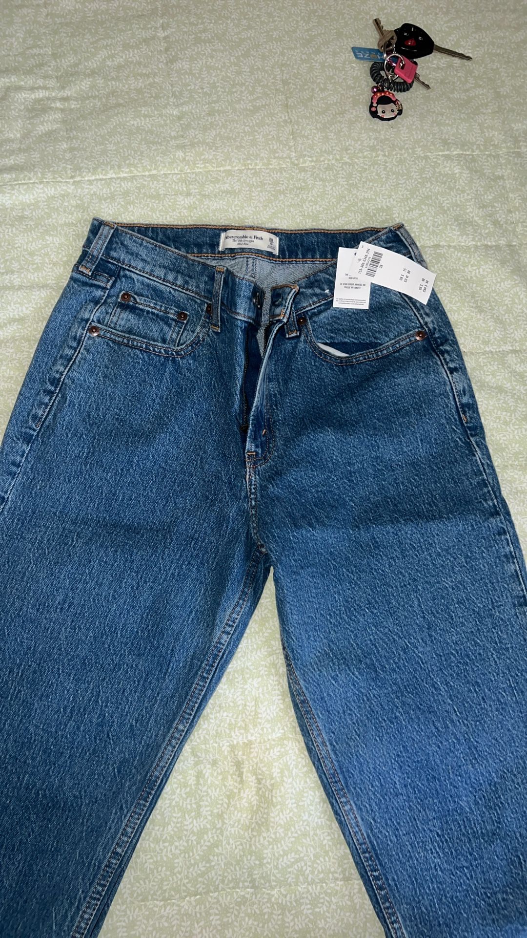 Abercrombie Mid Rise Straight Jeans