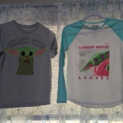 Kids Yoda T-shirts.