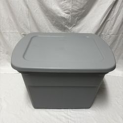 Sterilite 18 Gallon 68 L Tote Box Plastic, Gray