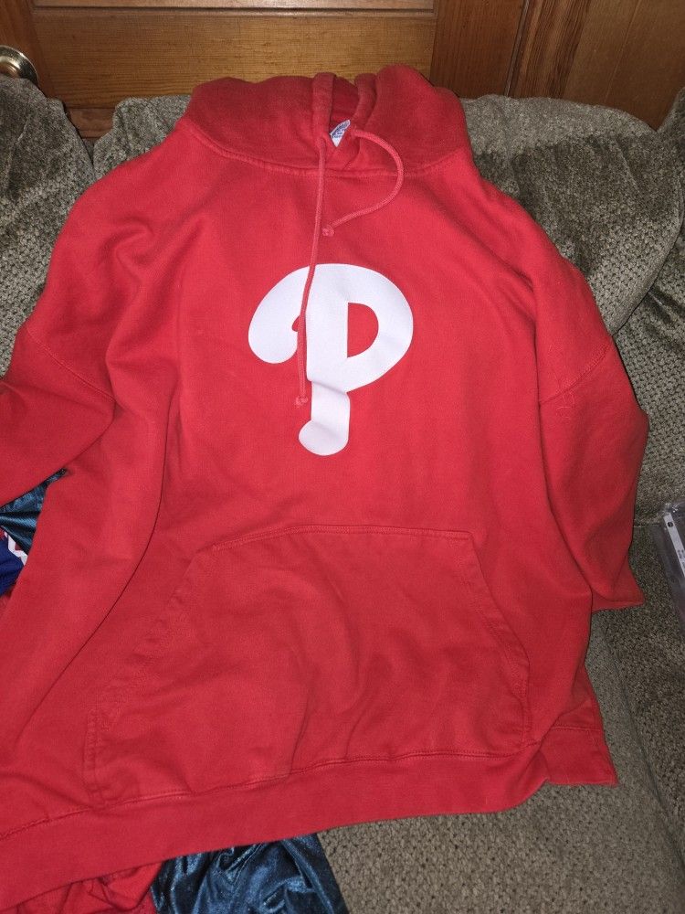 Majestic Phillies Hooded Sweatshirt 3x
