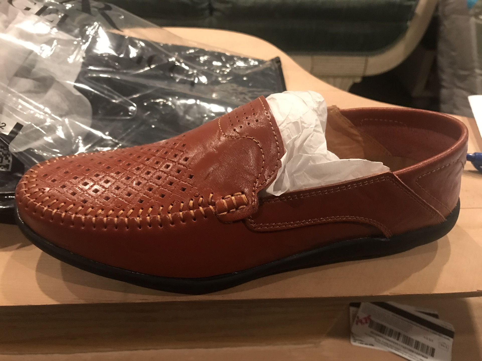 Angelo Ricci-Leather Moccasins