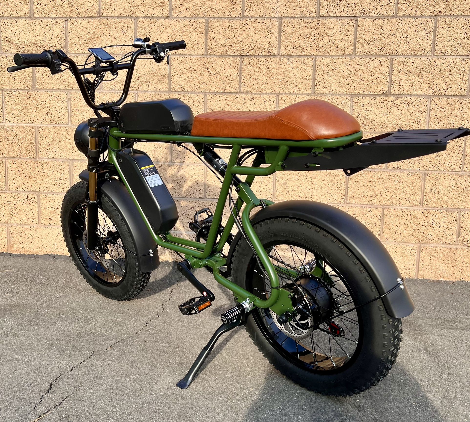 750W Dual Battery/Dual Rider-Electric E-bike, 26ah, 80 Mile Range(Long Seat) W/FREE HEAVY DUTY CHAIN LOCK (4ft/10mm)