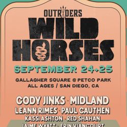 Outriders Wild Horses Petco Park Sept 24-25 VIP Face Value No Fees $250 OBO