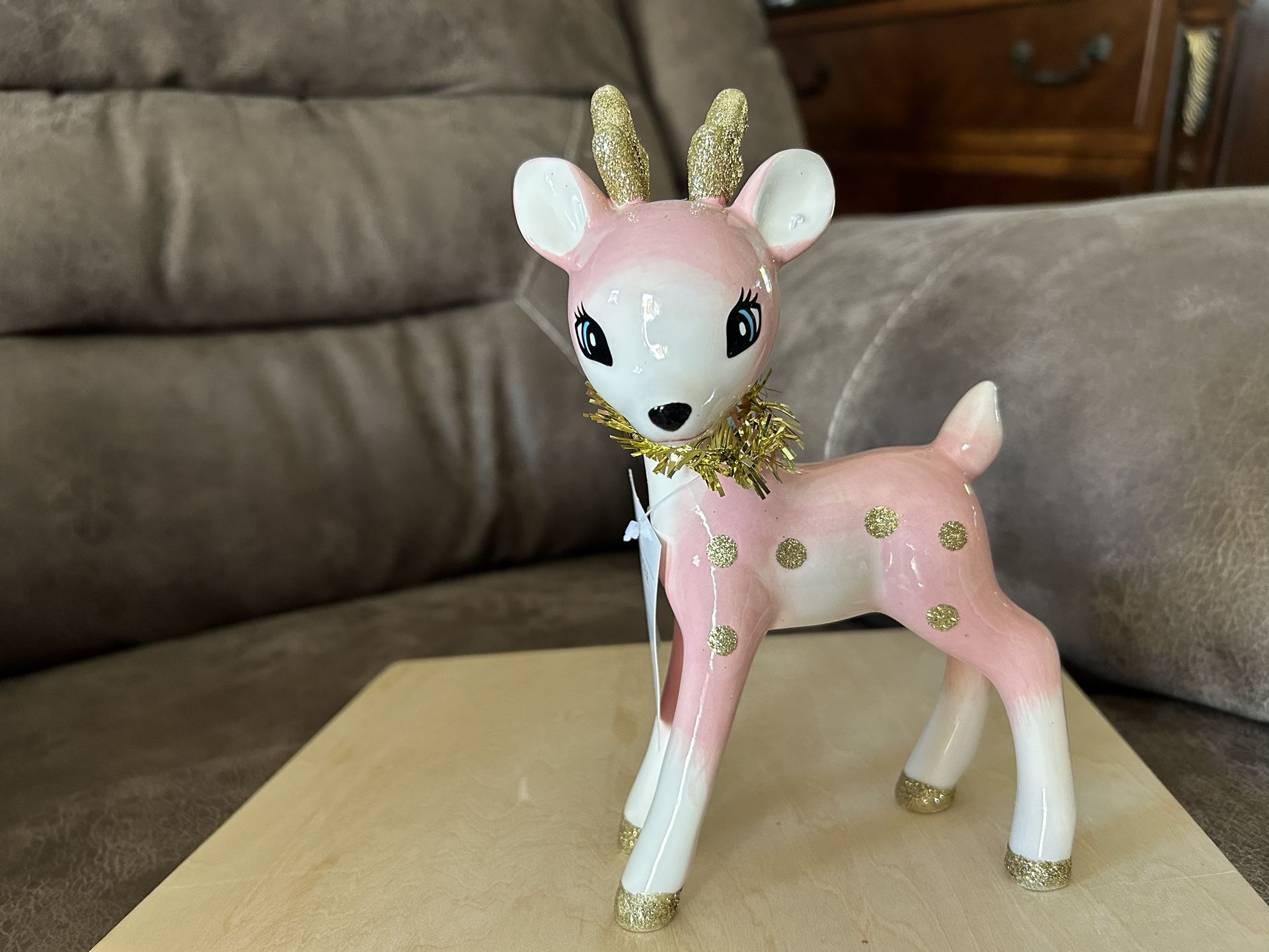 Target Wondershop Ceramic Retro Pink Deer