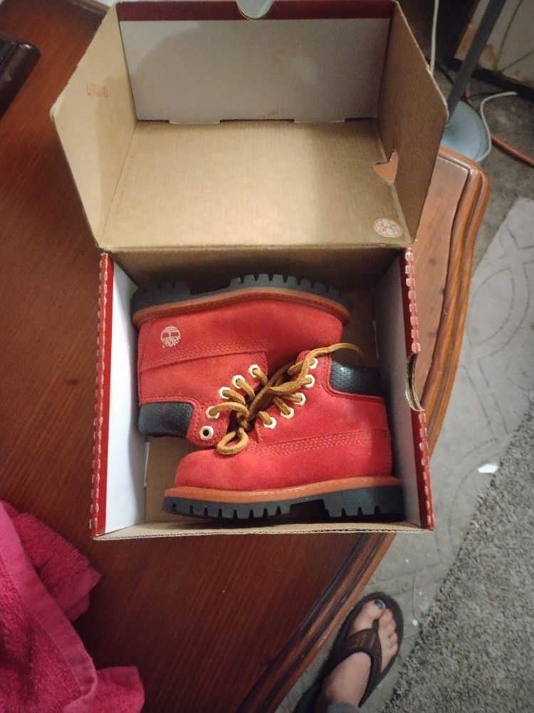 Size 5 Little Kid Timberlands Limited Edition