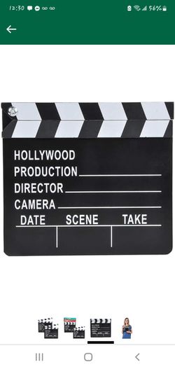 Movie Clapboard Hollywood Movie Film Theme Party Decorations, Academy Awards 7x 8 (4-Pack)