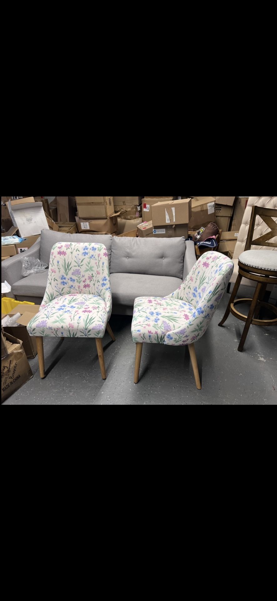 New Skyline Furniture Sherrie Dining Chair in Botanical