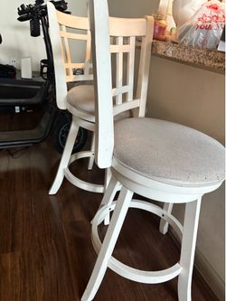 Bookshelves and stools