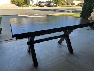 Solid wood table