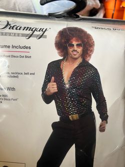 Men disco dot shirt