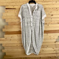Anthropologie 9-His Stcl Postmark Bay Harbor Cacoon Oversized Cardigan Sweater
