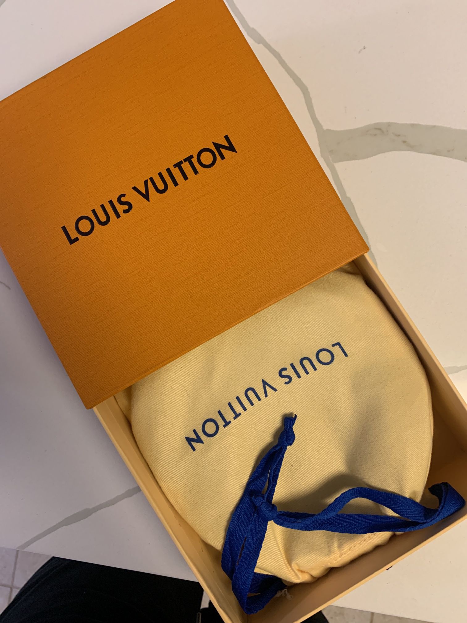 LOUIS VUITTON M9608 Monogram Sun Tulle LV Logo Belt Men Size 90 36