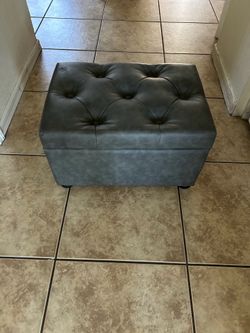 Ottoman  storage  1 ft tall  19 inches long 14 inches wide