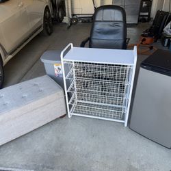 Apartment Furniture, Fridge, Chair, Trash Can, Storage