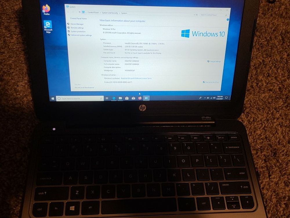 HP Stream 11 Pro - Windows 10 Pro