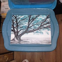Canvas Art Of Tree And Swing In Nature 