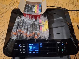 PRINTER CANON PIXMA MX922-WITH PAPER AND LOTS OF INK