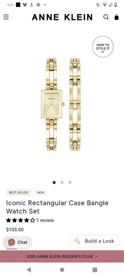 ANNE KLIEN Gold Bangle Watch