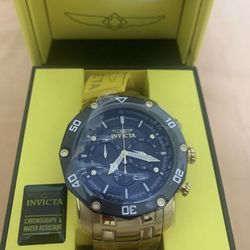 INVICTA WATCH CHRONOGRAPH &WATER REPRESENTS  