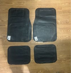 Set of 4 Black Car Floor Mats