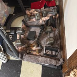 Dumbbells and other exercise equipment