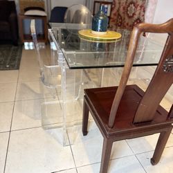 30” X 50” Clear Glass top 