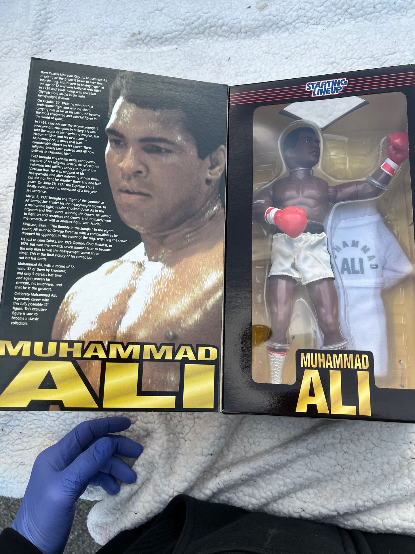 Vintage 1997 Hasbro Starting Lineup Timeless Legends Muhammad Ali 12" Boxing Fig. New In Box