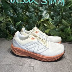 New Balance Fresh Foam X 860v14 Shoes Womens Sz 10.5 White Angora Peach Running
