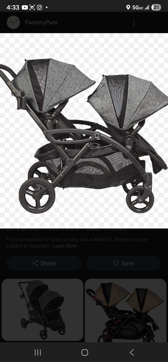 Contours Double Stroller 