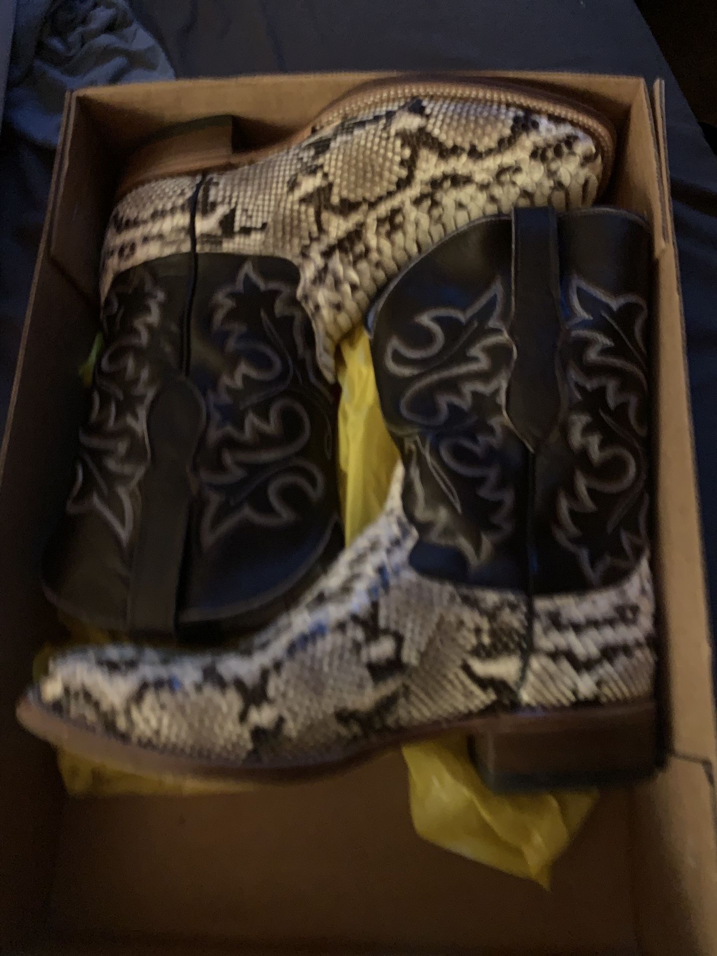 Snake Skin Boots 