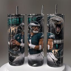 Philadelphia Eagles Jalen Hurts Skinny Tumbler