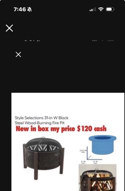 New in box fire pit $100 cash only east Palmdale