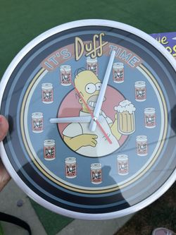 Clock And Calender From The Simpsons The Original 