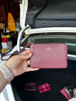 Coach Leather Wristlet Wallet