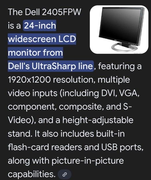 Dell FLAT SCREEN COMPUTER A+