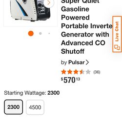 Inverter Generator 1800W Pulsar