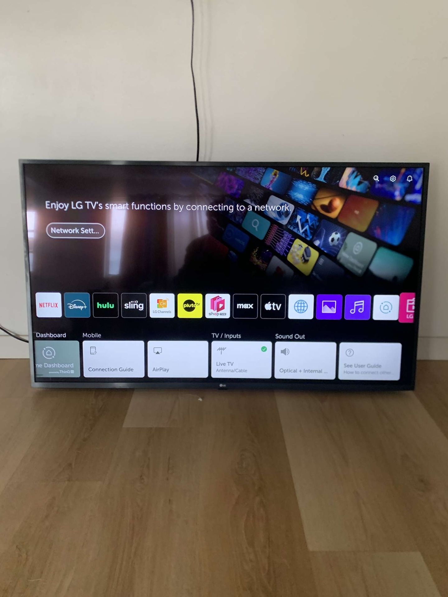 LG 55 inch Class 4K Smart UHD TV w/ AI ThinQ
