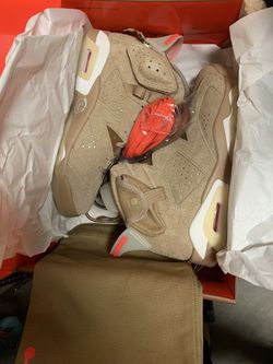 Jordan 6 Retro TRAVIS SCOTT BRITISH KHAKI Size 6