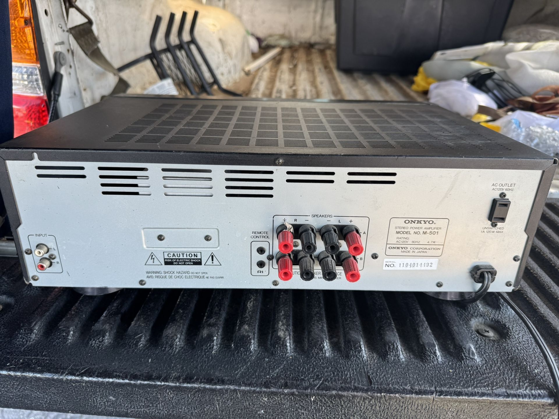 ONKYO M-501 Power Stereo Amplifier 2 channel