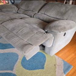 Double Electric Recliner Couch