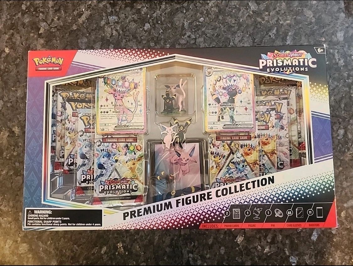 Pokémon Prismatic Evolutions Premium Figure Collection Box – Factory Sealed